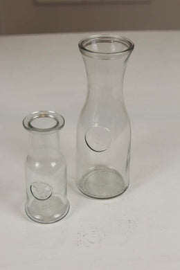 set of 2 different glass juice jar/decoration piece. - GS Productions
