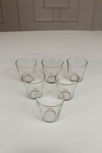 set of 6 plain mini glass. - GS Productions