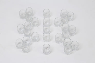 Set of 21 Transparent Glass Candle Jars/Small Glasses 2