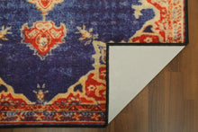 Load image into Gallery viewer, Blue &amp; Orange Traditional 5&#39; x 8&#39;ft Carpet - GS Productions
