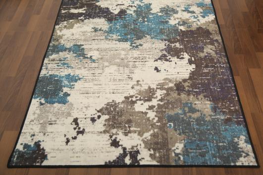 Blue & White Traditional 5' x 8'ft Carpet - GS Productions