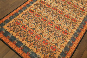 Orange & Grey Traditional 5' x 8'ft Carpet - GS Productions