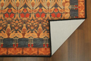 Orange & Grey Traditional 5' x 8'ft Carpet - GS Productions