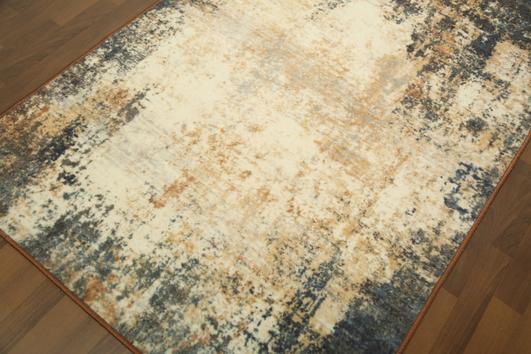 Off-white Textured Traditional 5' x 8'ft Carpet - GS Productions
