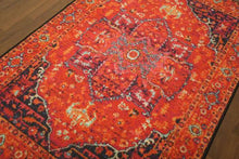 Load image into Gallery viewer, Orange Traditional 5&#39; x 8&#39;ft Carpet - GS Productions
