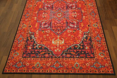 Orange Traditional 5' x 8'ft Carpet - GS Productions