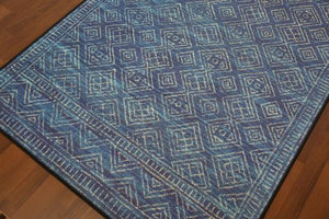 Light Blue Traditional 5' x 8'ft Carpet - GS Productions
