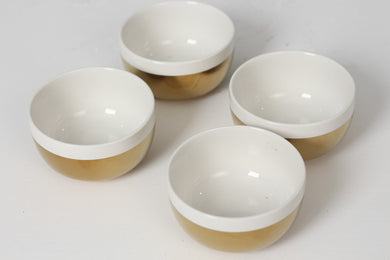Golden & White bone china Decoration / Bowls - GS Productions