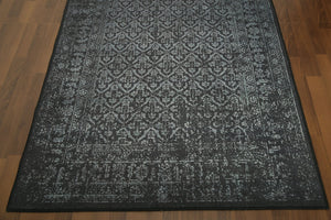 Black & Grey Traditional 4' x 6'ft Carpet - GS Productions