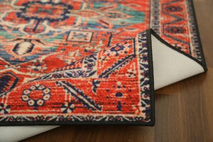 Orange & Black Traditional 5' x 8'ft Carpet - GS Productions