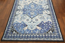 Load image into Gallery viewer, Light Blue Traditional 5&#39; x 8&#39;ft Carpet - GS Productions
