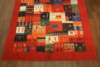 Orange Traditional 4' x 6'ft Carpet - GS Productions