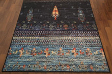 Load image into Gallery viewer, Blue &amp; Black  carpet 5&#39; x 8&#39;ft - GS Productions

