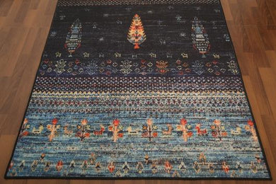 Blue & Black  carpet 5' x 8'ft - GS Productions