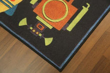 Load image into Gallery viewer, Black Traditional 5&#39; x 8&#39;ft Carpet - GS Productions
