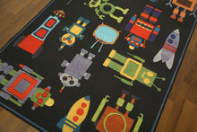 Load image into Gallery viewer, Black Traditional 5&#39; x 8&#39;ft Carpet - GS Productions
