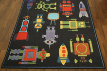 Load image into Gallery viewer, Black Traditional 5&#39; x 8&#39;ft Carpet - GS Productions
