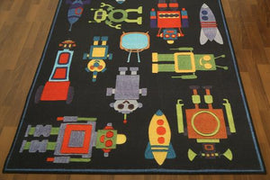 Black Traditional 5' x 8'ft Carpet - GS Productions