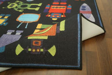 Load image into Gallery viewer, Black Traditional 5&#39; x 8&#39;ft Carpet - GS Productions
