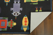 Load image into Gallery viewer, Black Traditional 5&#39; x 8&#39;ft Carpet - GS Productions
