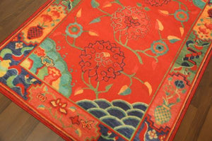Orange Traditional 5' x 8'ft Carpet - GS Productions
