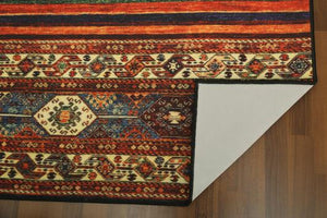 Orange & Grey Traditional 4' x 6'ft Carpet - GS Productions