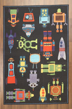 Load image into Gallery viewer, Black Traditional 5&#39; x 8&#39;ft Carpet - GS Productions
