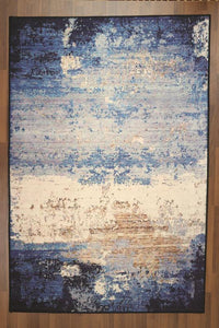 Blue & Brown Traditional 5' x 8'ft Carpet - GS Productions