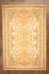 Yellow Traditional 5' x 8'ft Carpet - GS Productions