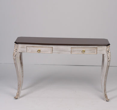 Textured White,Brown & Gold Console 4' x 3'ft - GS Productions