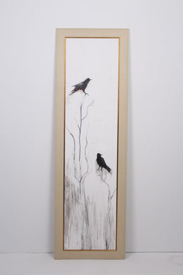 White Crows Painting 01 2'x6.5'ft - GS Productions
