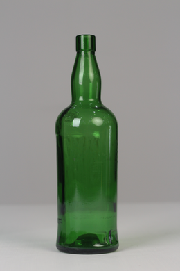 Green glass bottle 12