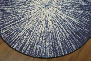 Blue & White Traditional 5' x 5'ft Carpet - GS Productions