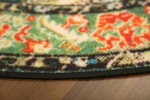 Green Traditional 5' x 5'ft Carpet - GS Productions
