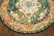 Load image into Gallery viewer, Green Traditional 5&#39; x 5&#39;ft Carpet - GS Productions
