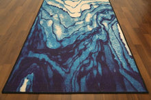 Load image into Gallery viewer, Blue Waves Traditional 3' x 8'ft Carpet - GS Productions
