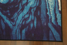 Load image into Gallery viewer, Blue Waves Traditional 3' x 8'ft Carpet - GS Productions
