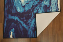 Load image into Gallery viewer, Blue Waves Traditional 3' x 8'ft Carpet - GS Productions

