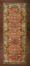Load image into Gallery viewer, Orange &amp; Green Traditional 3&#39; x 8&#39;ft Carpet - GS Productions
