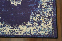 Load image into Gallery viewer, Dark Blue Traditional 3&#39; x 8&#39;ft Carpet - GS Productions
