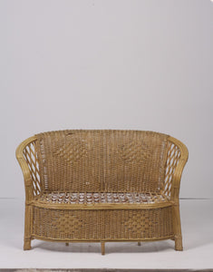 Cane 2 seater sofa 3.5'x 2.5' - GS Productions