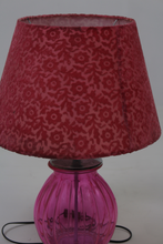Load image into Gallery viewer, Pink Glass Table Lamp 16&quot; x 24&quot; - GS Productions
