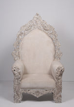 Load image into Gallery viewer, Weathered off-white baroque king sofa  3.5&#39;x 6.5&#39; - GS Productions
