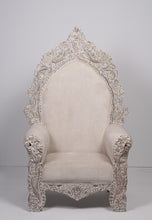 Load image into Gallery viewer, Weathered off-white baroque king sofa  3.5&#39;x 6.5&#39; - GS Productions
