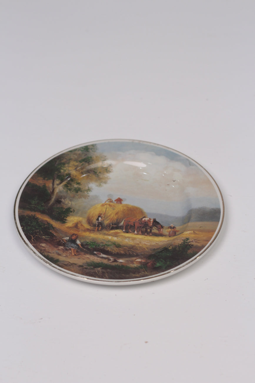 Brown ,green & Grey antique Decorative Plate 8
