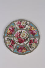 Load image into Gallery viewer, Blue, white &amp; Pink floral bone china english Plate 10&quot;x10&quot; - GS Productions
