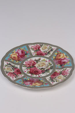 Blue, white & Pink floral bone china english Plate 10