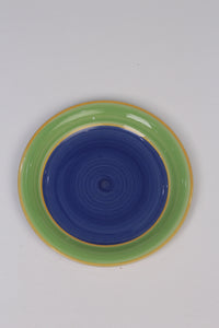 Green & Blue china Plate 10"x10" - GS Productions