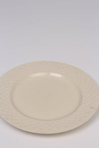 Off white bone china Plate 11"x11" - GS Productions
