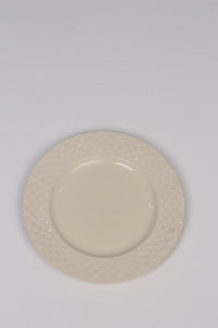 Off white bone china Plate 11"x11" - GS Productions